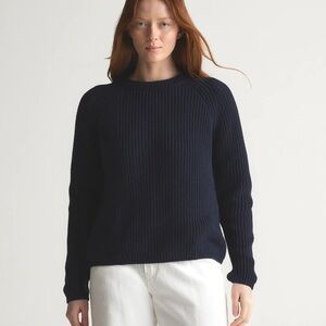 Quince 100% Organic Cotton Fisherman Crew Sweater